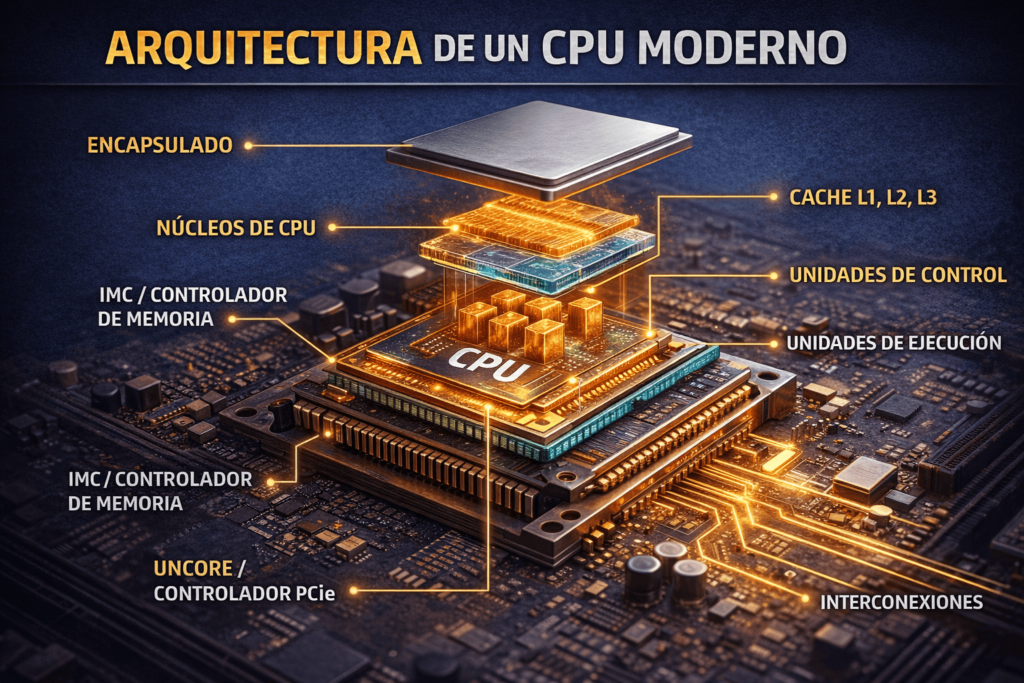 Arquitectura de CPU – Componentes Internos Funcionamiento y Diseño Moderno