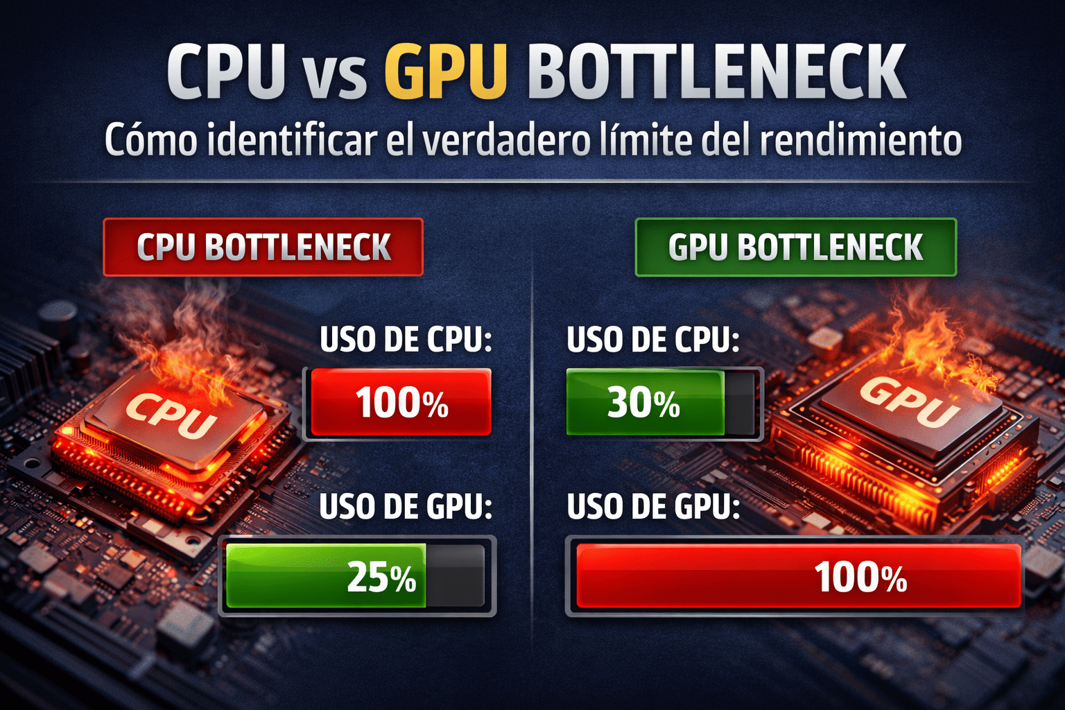 CPU vs GPU Bottleneck – cómo identificar el verdadero límite del ...