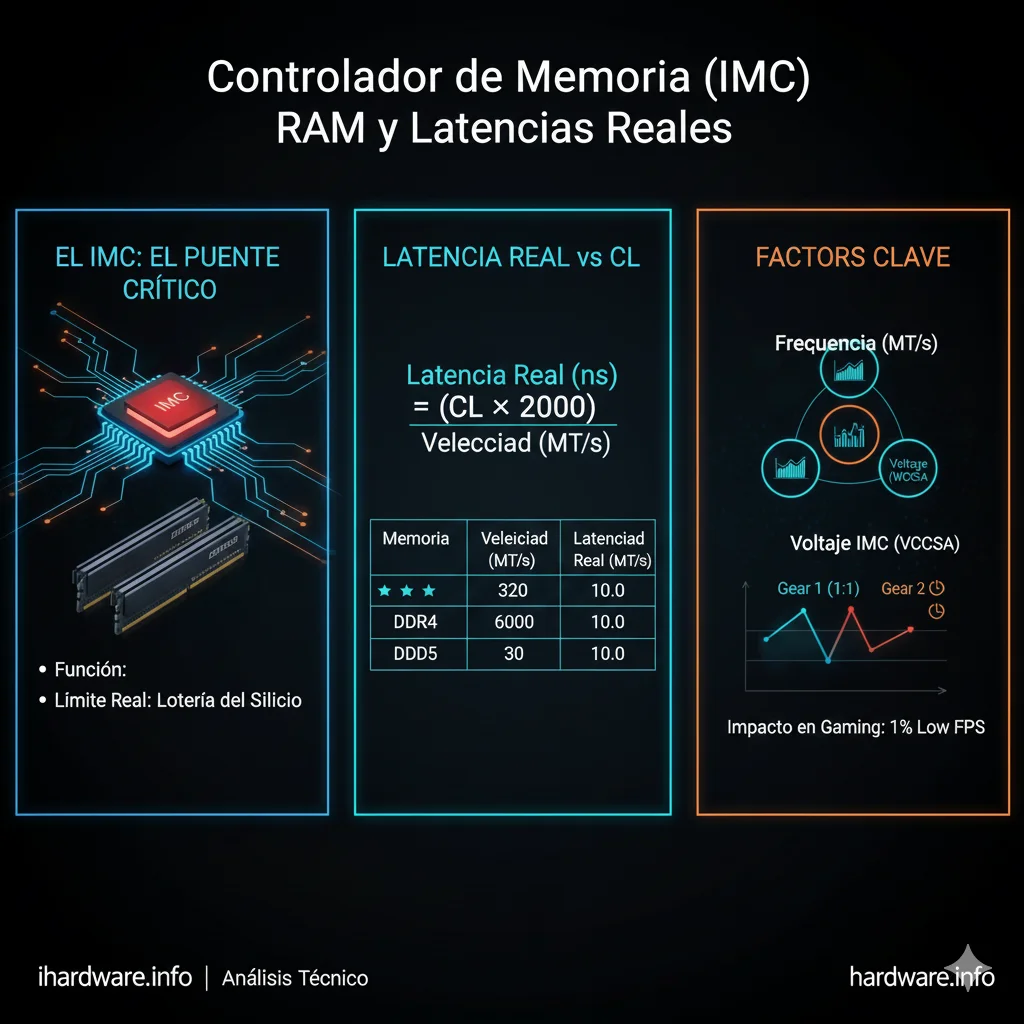 Controlador de Memoria (IMC) RAM y Latencias Reales