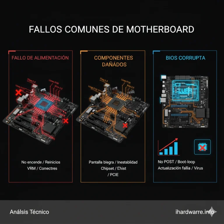 Fallos Comunes de Motherboard