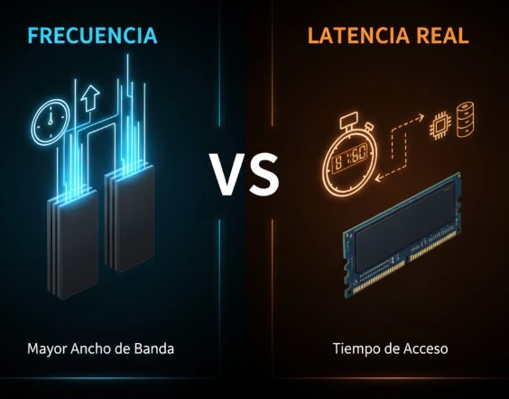 Frecuencia vs Latencias Reales en Memoria RAM
