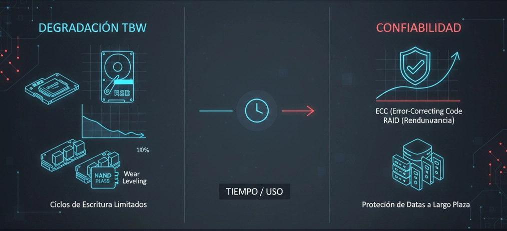 degradacion del almacenamiento